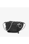 Charles Keith Chain Shoulder Messenger Bag Chest Bag Black